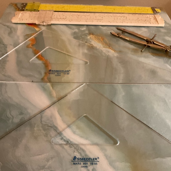 Vintage Drafting Staedtler Mars Professional Triangles (2) - Picture 3 of 5